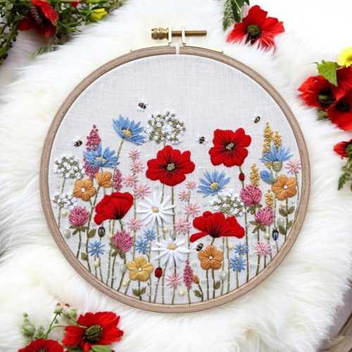 "WILD FLOWERS" EMBROIDERY KIT